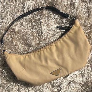 Authentic PRADA Beige Nylon Purse